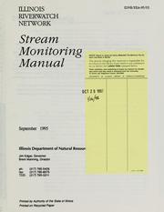Stream monitoring manual