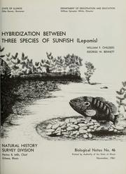 Cover of: Hybridization between three species of sunfish (Lepomis)