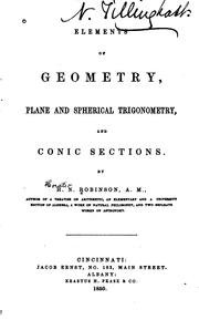 Cover of: Elements of Geometry: Plane and Spherical Trigonometry, and Conic Sections