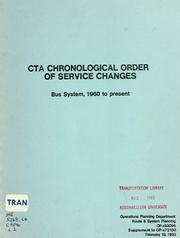 CTA chronological order of service changes