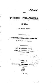 Cover of: The three strangers. A play