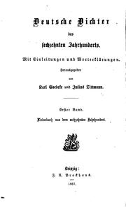 Cover of: Liederbuch aus dem sechzehnten Jahrhundert