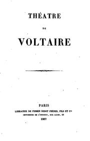Cover of: Théâtre de Voltaire