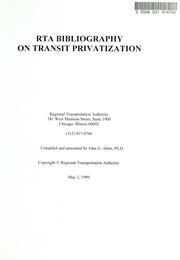 Cover of: RTA bibliography on transit privatization