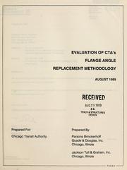 Cover of: Evaluation of CTA's flange angle replacement methodology. by 