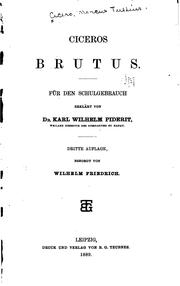 Cover of: Brutus by Cicero