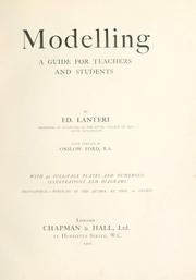 Cover of: Modelling: a guide for teachers and students
