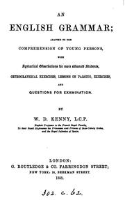 Cover of: An English Grammar by W.D. Kenny