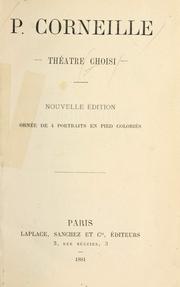 Cover of: Théatre choisi