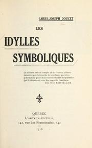 Cover of: Les idylles symboliques. -- by Louis-Joseph Doucet