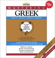 Cover of: Mastering Greek: Book and 12 Cassettes (Mastering Series: Level 1)