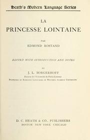 Cover of: La Princesse Lointaine by Edmond Rostand