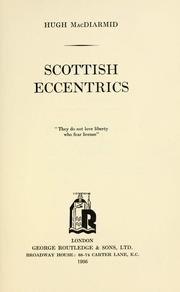Cover of: Scottish eccentrics ... by Hugh MacDiarmid