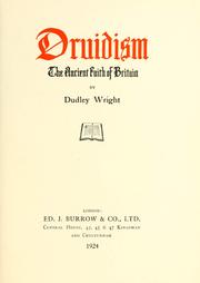 Cover of: Druidism: the ancient faith of Britain