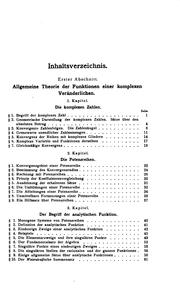 Cover of: Vorlesungen über allgemeine Funktionentheorie und elliptische Funktionen
