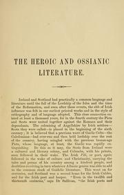 Cover of: The heroic and Ossianic literature by Alexander Macbain, Alexander Macbain