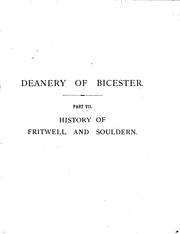 Cover of: History of the Present Deanery of Bicester, Oxon