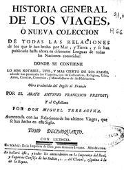 Cover of: Historia general de los viajes, o nueva colección de todas las relaciones de ...