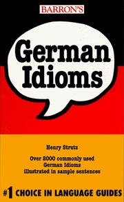 Cover of: German idioms