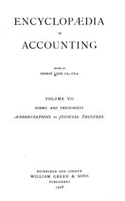 Cover of: Encyclopædia of Accounting