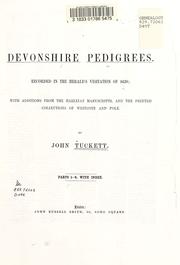 Cover of: Devonshire pedigrees by John Tuckett