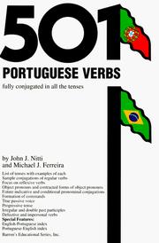 Cover of: 501 Portuguese verbs: fully conjugated in all the tenses, in a new easy-to-learn format, alphabetically arranged