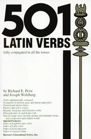 Cover of: 501 Latin verbs fully conjugated in all the tenses in a new easy-to-learn format alphabetically arranged