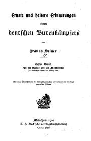 Cover of: Ernste und heitere Erinnerungen eines Ordonnanzoffiziers im Jahre 1870-71