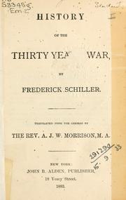 Cover of: History of the Thirty Years' War by Friedrich Schiller