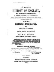 Cover of: THE HISTORY OF ENGLAND FOR THE USE OF SCHOOLS AND YOUNG PERSONS. by W. F MYLIUS