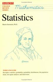 Cover of: Statistics by Martin Sternstein