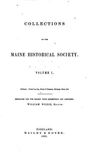 Cover of: Collections of the Maine Historical Society. [1st Ser