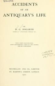 Cover of: Accidents of an antiquary's life. by D. G. Hogarth