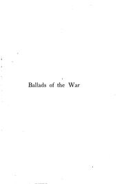 Cover of: Ballads of the War by Hardwicke Drummond Rawnsley