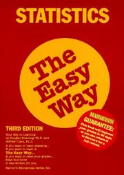 Cover of: Statistics the easy way by Douglas Downing