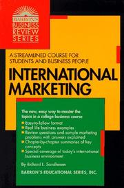 Cover of: International marketing