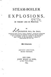 Cover of: Steam-boiler Explosions, in Theory and in Practice by Robert Henry Thurston