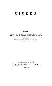 Cover of: Cicero by William Lucas Collins