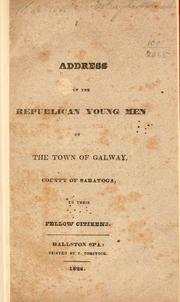 Address of the Republican young men of the town of Galway