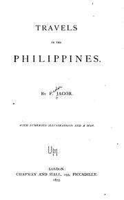 Cover of: Travels in the Philippines by Fedor Jagor