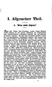 Cover of: Phycologia Germanica, D. I. Deutschlands Algen in bündigen Beschreibungen ... by Friedrich Traugott Kützing