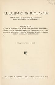 Cover of: Allgemeine Biologie by Karl Chun