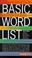 Cover of: Basic word list