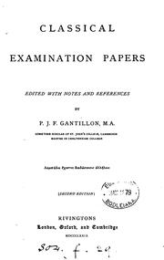 Cover of: Classical Examination Papers