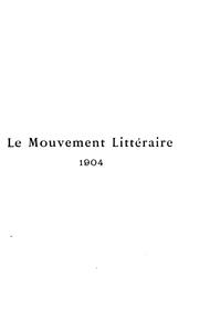 Le Mouvement littéraire: (petite chronique des lettres) by Ph. Emmanuel Glaser