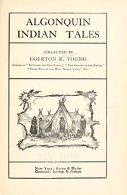 Cover of: Algonquin Indian tales