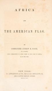 Cover of: Africa and the American flag. | Andrew Hull Foote