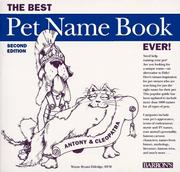 Cover of: The best pet name book ever
