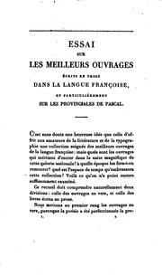 Cover of: Les provinciales; ou, Lettres de Louis de Montalte [pseud.]