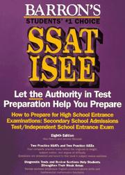 Cover of: How to prepare for the SSAT, ISEE high school entrance examinations